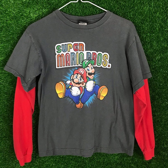 Nintendo Other - Vintage Nintendo Super Mario Bro Long Sleeve Shirt